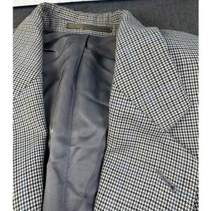 Mens Houndstooth‎ Wool Blend Blazer Sport Coat Anthony Rubino